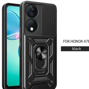 Case for Honor 90 Smart 5G/Honor X7B 5G/Honor X7B 4G, Anti-Slip Rotatable Ring, Fingerprints-Resistant Lens Cover, Dual-Layer Shockproof for Honor 90 Smart 5G/Honor X7B 5G/Honor X7B 4G Phone Case
