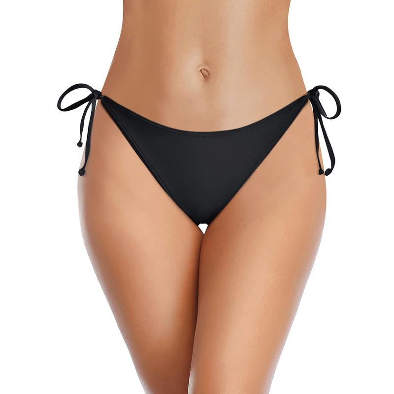 Holipick Bikini Bottoms for Women String Bathing Suit Bottom with Moderate Coverage Low Waist Swim Bottom