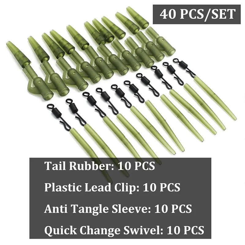 Lead Clips & Rubbers + Quick Change Swivel & Anti Tangle