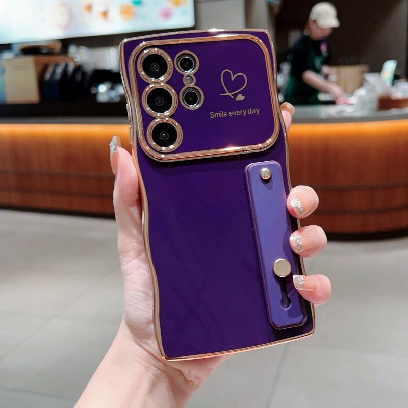 New Wave Heart Design  Phone Cover Girly Universal Camera Protector Shockproof Cases for S25/S24/S23/S22 HN8
