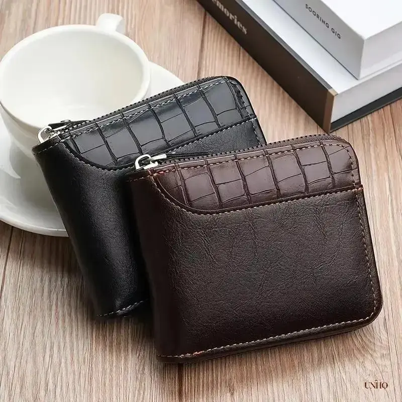 2026 New Luxury Leather Men’s Wallet, Slim Pocket‑Ready Card Holder With Secure Coin Pocket, Premium Money Bag Gift For Men