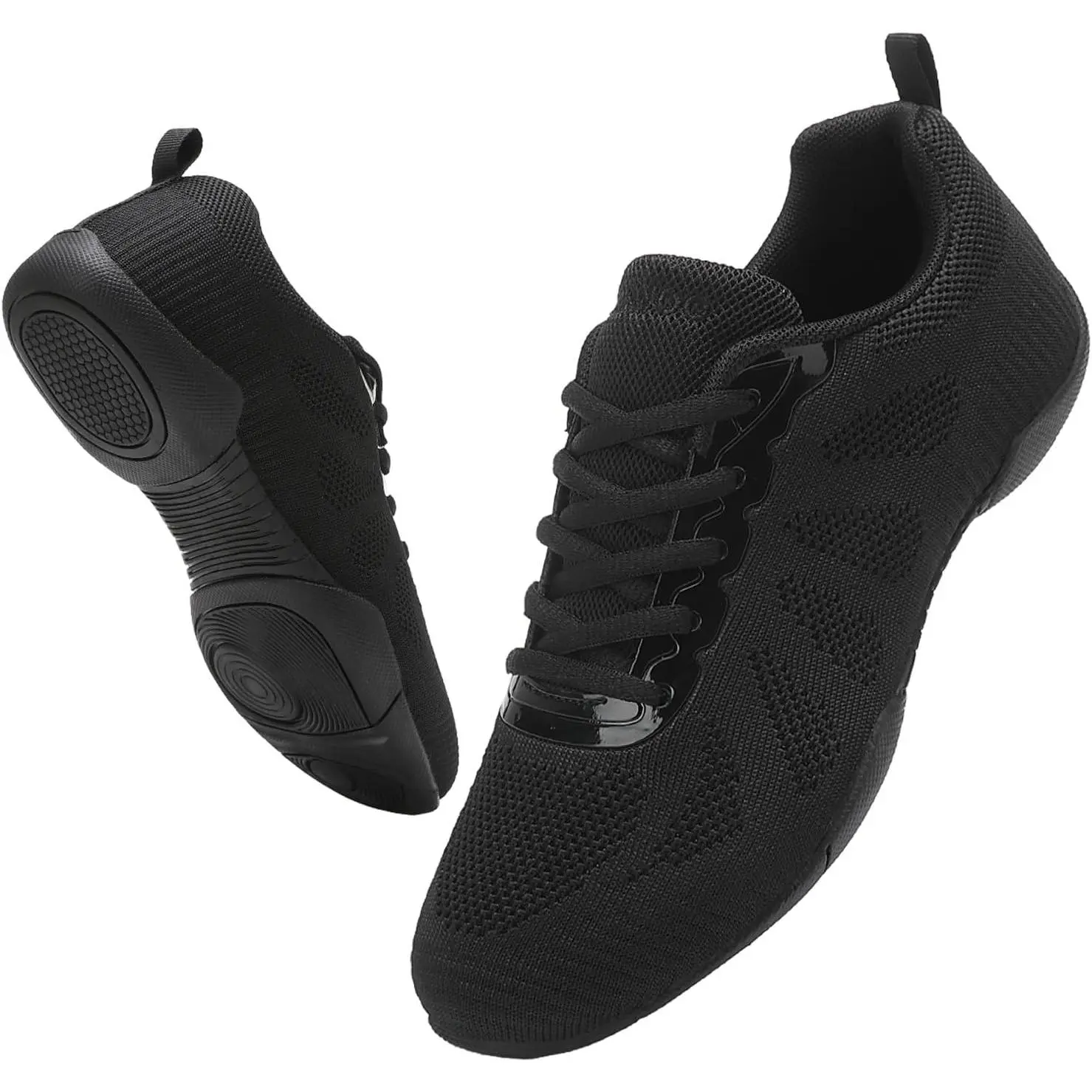 Women's Cheerleading Tennis Shoes, Closed-Toe Low-Top Breathable Mesh Multi-Size Laced Athletic Sneakers for Youth, Training Dance Competition Shoes (12 Little Kid to 11.5 Women's)