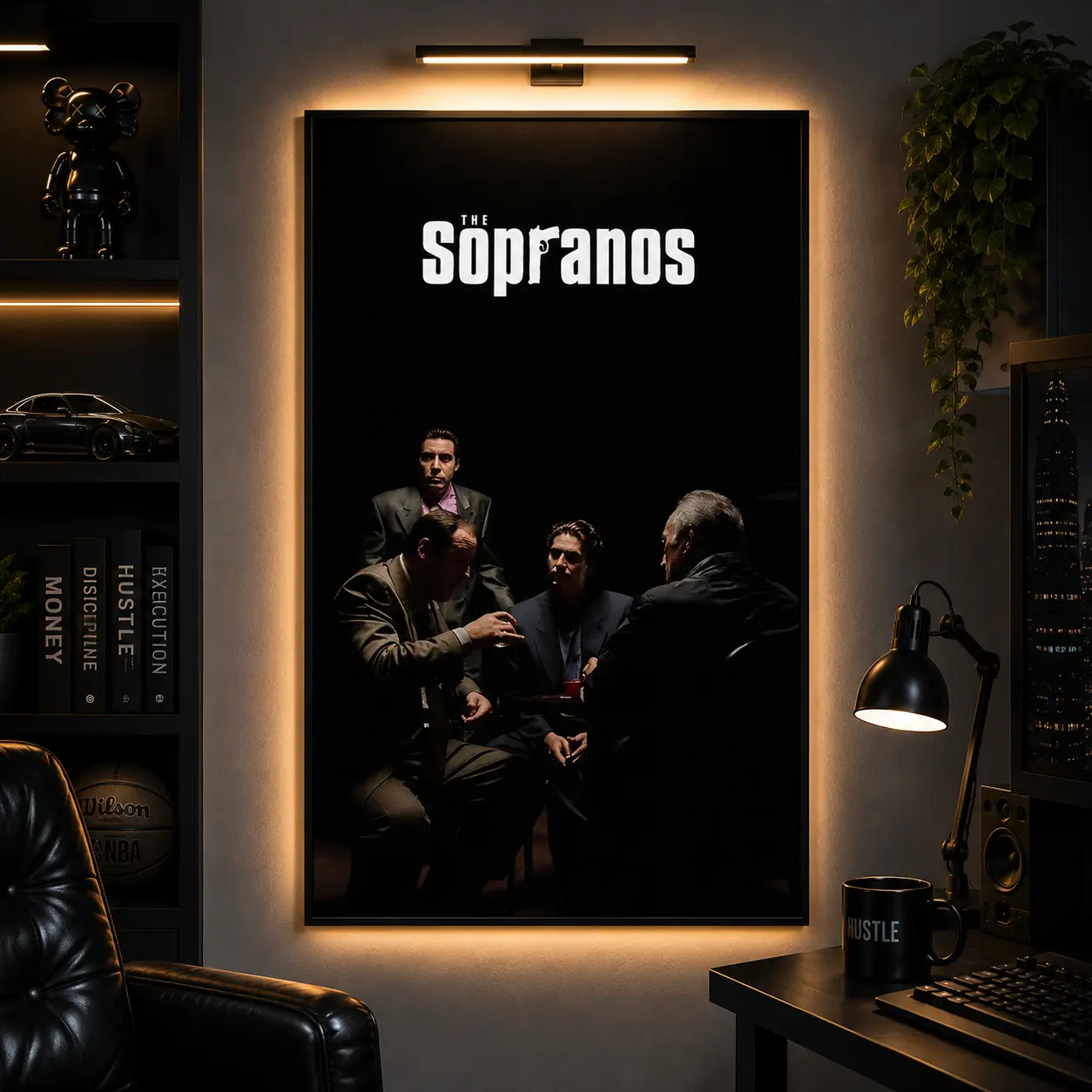 The Sopranos TV Show Poster Print, Minimalist Classic Mob Crime Drama Wall Art, Vintage Television Artwork for Fans and Collectors, Bedroom Living Room Dining Room Home Theater Office Decor, Gift