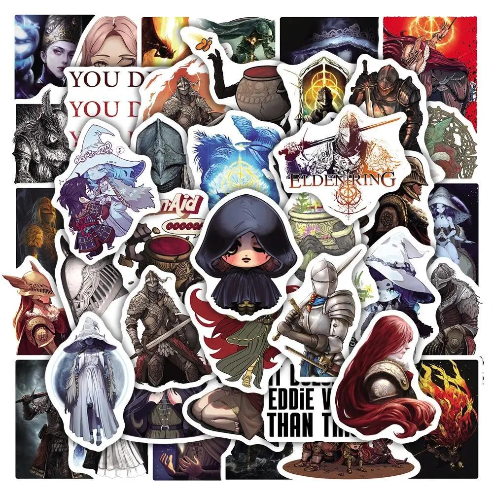10/30/50pcs Cartoon Elden Ring Graffiti Stickers Anime Game Decal Toy DIY Skateboard Phone Luggage Car Cool Sticker for Kid Gift