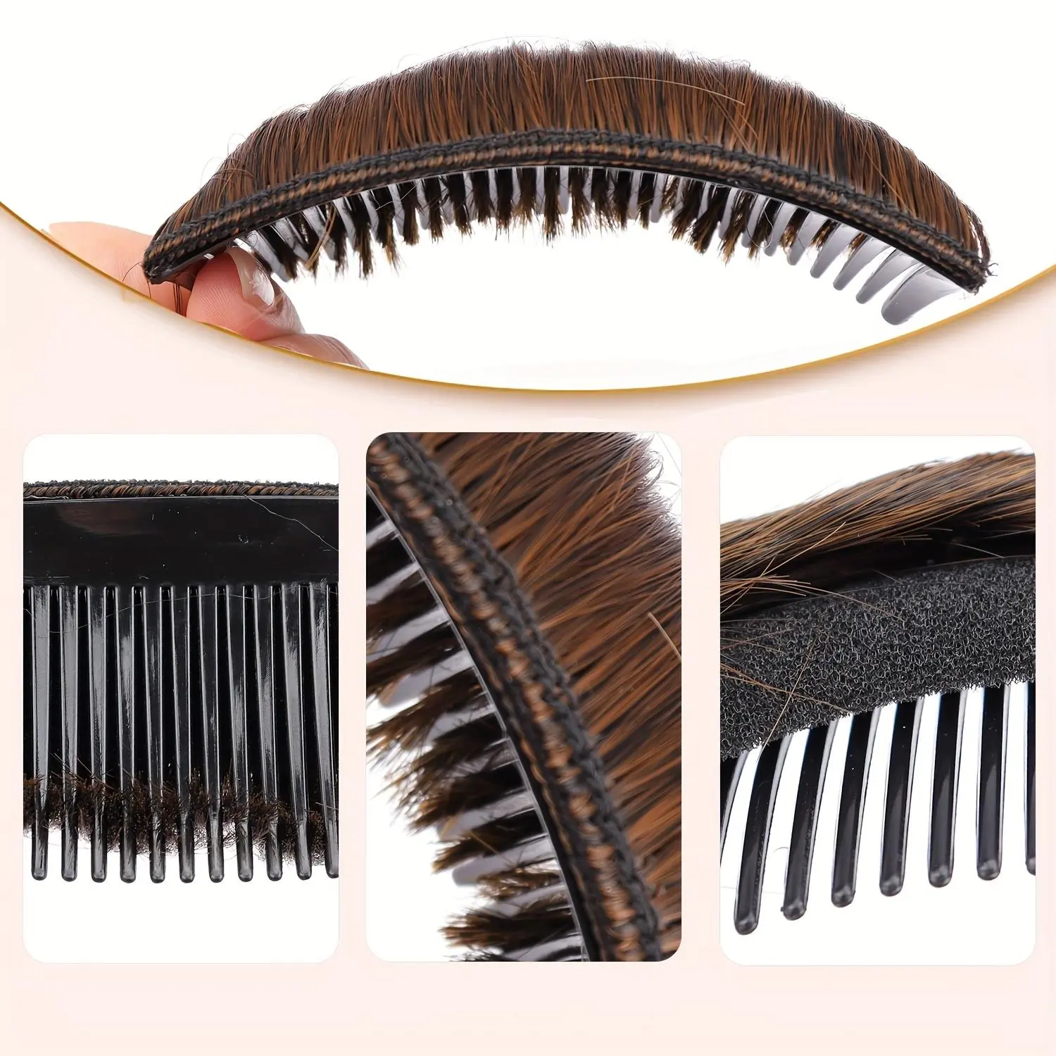 Full Volume Pompadour Top Knot Hairpiece for Voluminous Hairstyles, Heat-Resistant Synthetic Wig for Daily Wear and Halloween Parties