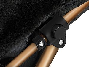 Comfy Saucer Chair, Foldable Living Room Chairs, Soft Faux Fur Lounge Chair for Bedroom, Reading Chairs for Adults,Teens, X-Large (Black)