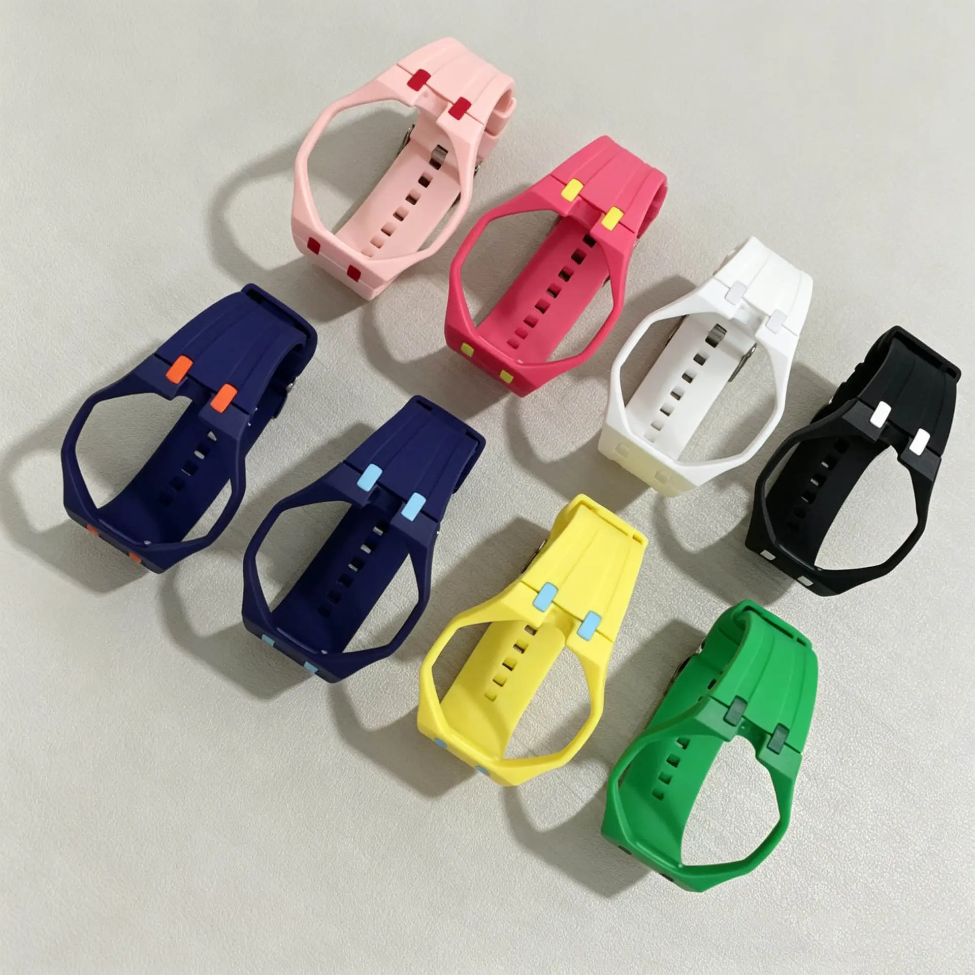 Royal Joint Octagonal Hanging Watch Modified Strap Case Strap Special Integrated Silicone Strap for Wholesale