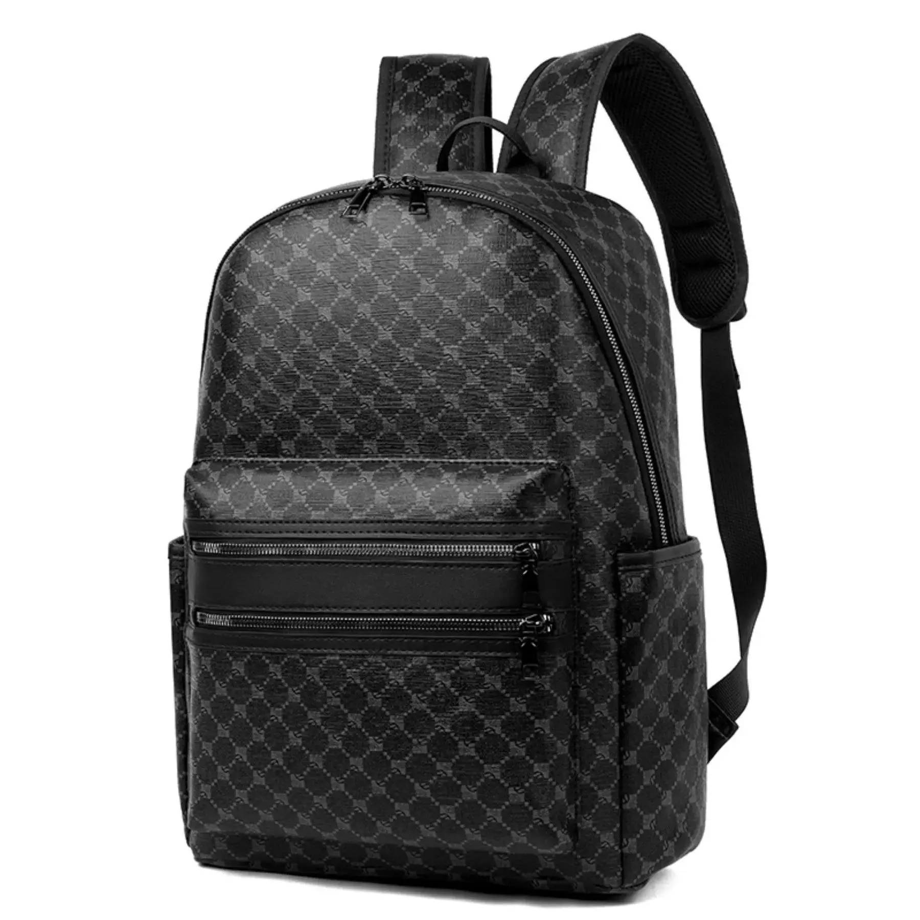 Large Capacity Circle Pattern Backpack, Simple Fashion Casual Men's Backpack, Ideal for Students, Office Commute, Short Trips & Travel
