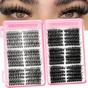 30D/40D/50D/60D/80D/100D/120D false eyelash extension suit, waterproof imitation mink eyelash, suitable for all eye types, soft and comfortable, lasting without warping, mixing length of 8-16mm, suitable for beginners to reuse, daily stage makeup.
