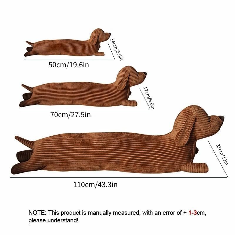 Cute Long Dog Shaped Plush Toy, Stuffed Animal Pillow, Soft & Comfy Plush Cushion for Sofa, Bed, Sofa, Office, Car, Home Decor