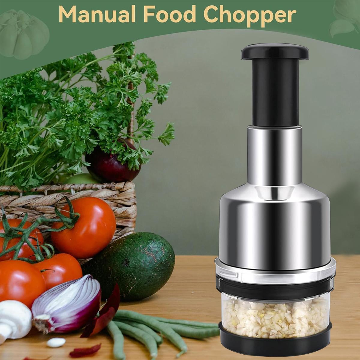 Multi-Function Vegetable Chopper, Garlic and Onion Chopper, Manual Chopper, Manual Vegetable Slicer and Dicer