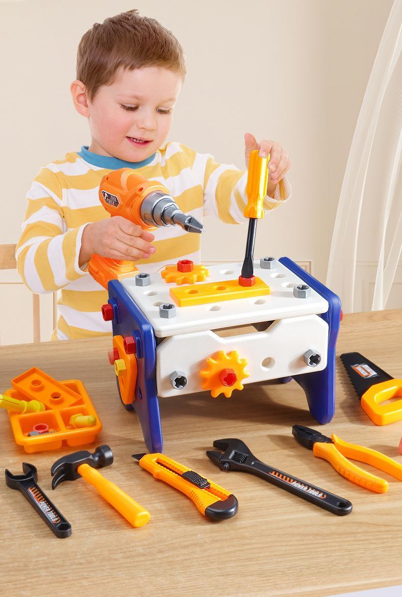 Kids Tool Set - Toddler Tool Kit with Drill, Includes Construction Toys for Boys & Girls Ages 3-6, Ideal for Christmas and Birthday Gifts