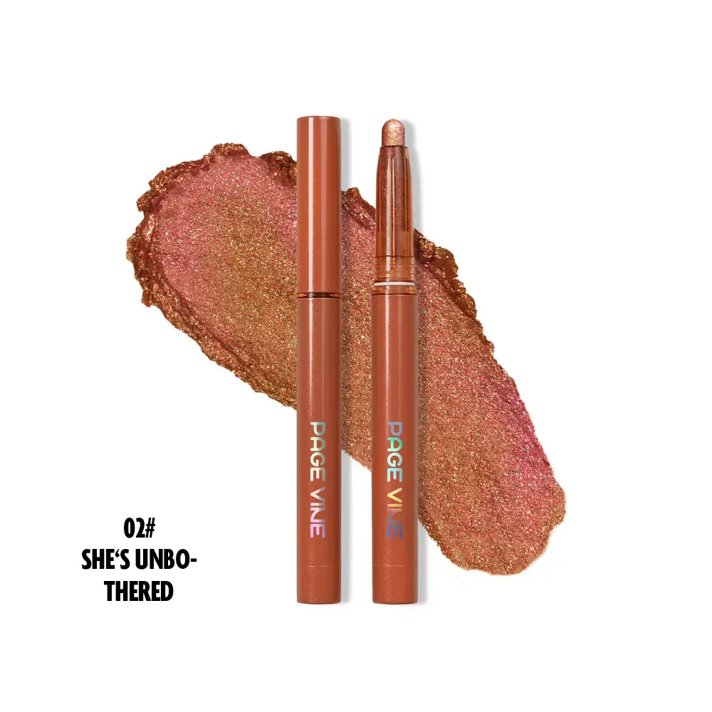 12 Color Highlighter Eyeshadow Stick TikTok Worm Eyeshadow Pen High-end Brand Makeup Eyeshadow Pencil for Glowing Eye Makeup shadow sombras