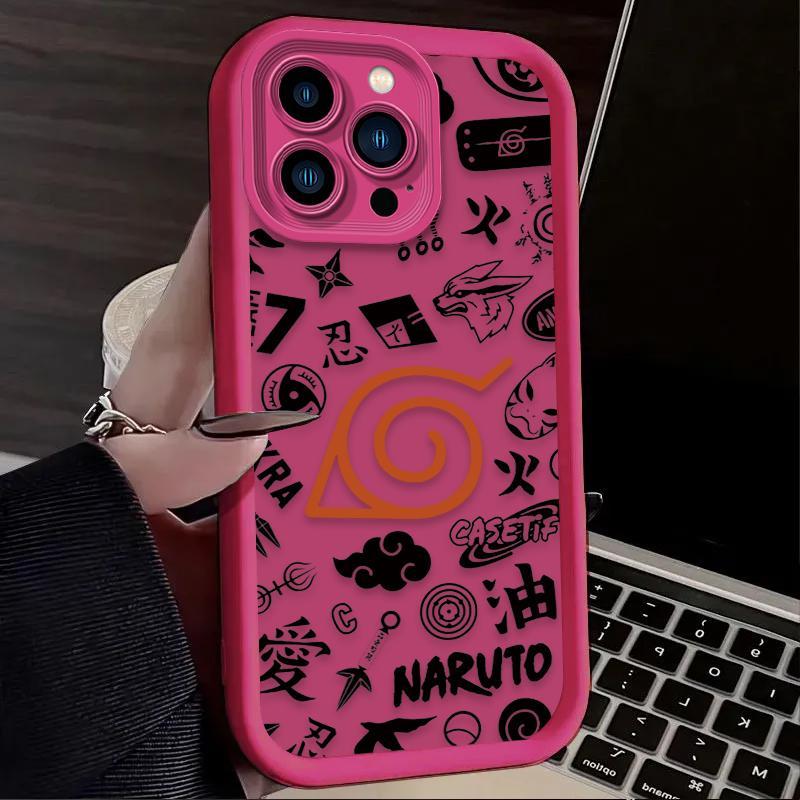 Anime N-NARUTOS Silicone Case For iPhone 17 16 15 14 13 12 11 Pro Max Plus Air Shockproof Cover
