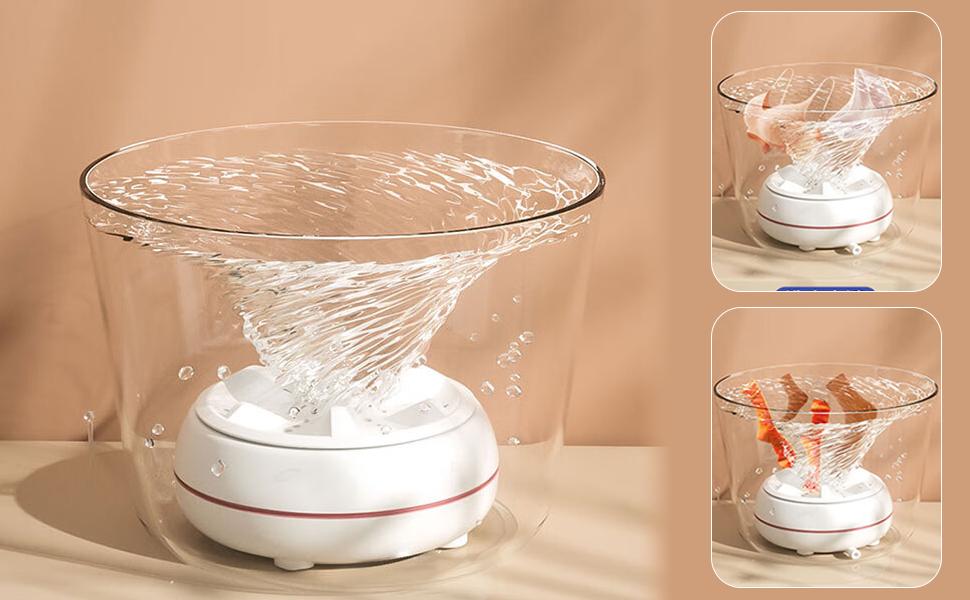 Mini portable USB washing machine |     washbasin washing machine ultrasonic turbo washing machine, used for washing clothes and dishes.Very suitable for travel, business, camping, family, university, RV, and apartments