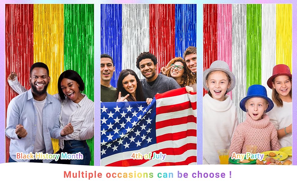 2 Pack Glitter Pink Backdrop, 3.28 FT x 7.05 FT Birthday Party Decorations, Pink Fringe Curtains Foil Streamer Tinsel, Pink Curtains Photo Backdrop Happy Birthday Valentines Day Backdrop