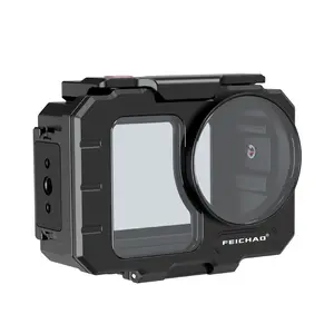 Feichao Cnc Aluminum Alloy 80m Deep Diving Waterproof Housing for Dji Osmo Action 6, Underwater Protective Camera Shell, New Condition