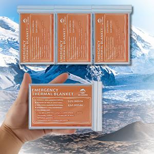Emergency Mylar Thermal Blankets-Space Blanket Survival Kit Camping Blanket (4-Pack). Perfect for Outdoors, Hiking, Survival, Bug Out Bag, Marathons or First Aid