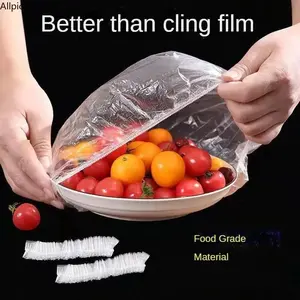 100PC Plastic Wrap Alternative Reusable Silicone Lids - Elastic Food Savers for Produce, Airtight Bowl Covers for Leftovers & Bread Proofing - Eco Friendly Kitchen Gadgets