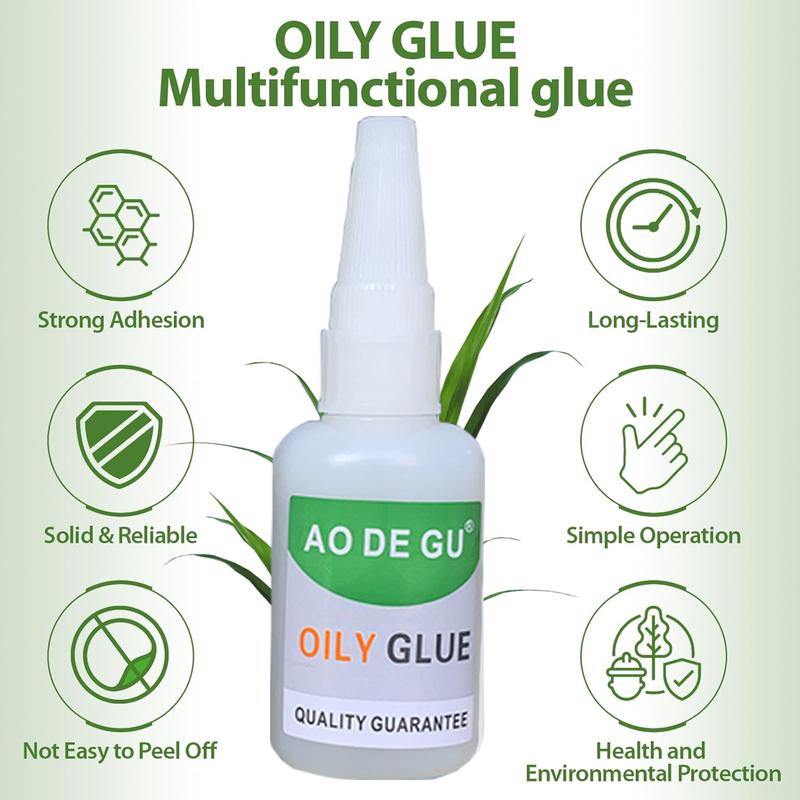 Strong Plastic Glue Fast Repair and Curing for Metals, Upgrade to Large Capacity Welding High Strength Oily Glue,Universal Super Glue,with Anti Clog Cap,Plastics,Strong Adhesive Waterproof Adhesive for Faux Leather,Metals,Wood,Plastics,Rubber
