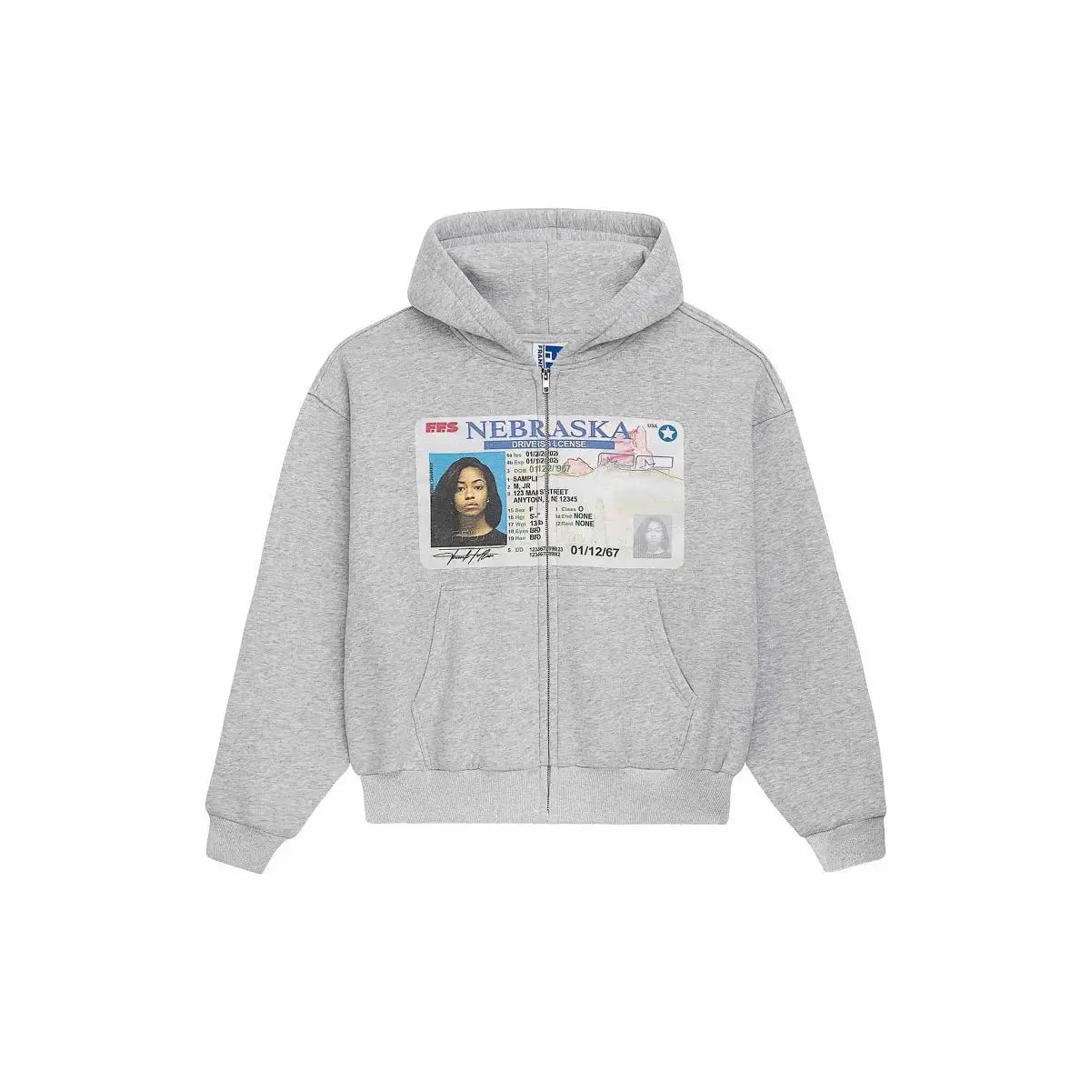Y2K Personalized Print Zipper Sweatshirt, Retro Street Style Long Sleeved Pullover Hoodie Jacket