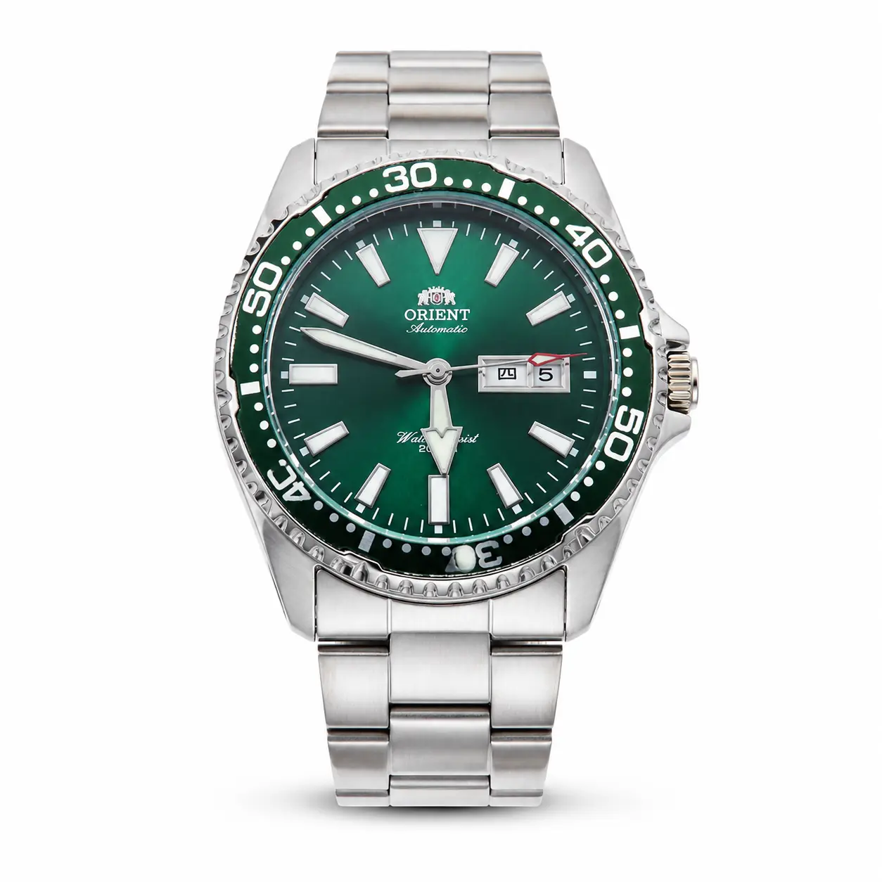 Men Classic Dive Watch Orient Black/Blue/Green Dial Ceramic Bezel Auto Mechanical Wristwatch