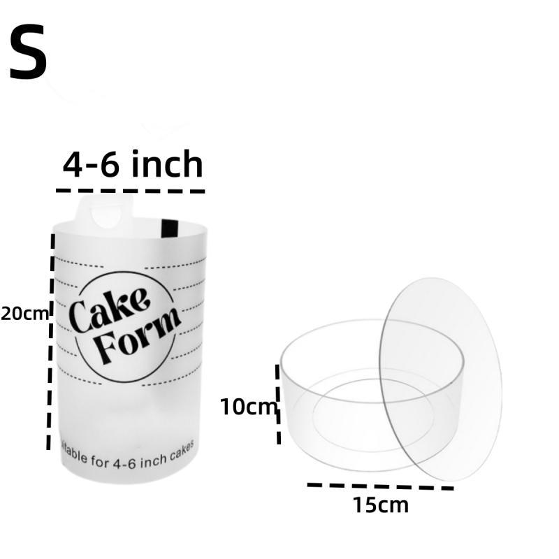 Round Adjustable Cake Ring Mold Retractable Fondant Tools Mousse Cake Ring Acrylic Circle Baking Ring DIY Mousse Cake Form