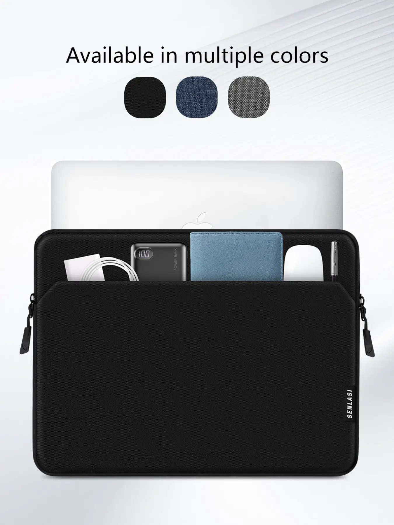 Laptop Bag for 13-15.6 Inch Notebooks, Compatible with Macbook, iPad, Hp Chromebook, Surface Notebook, Durable Laptop Briefcase
