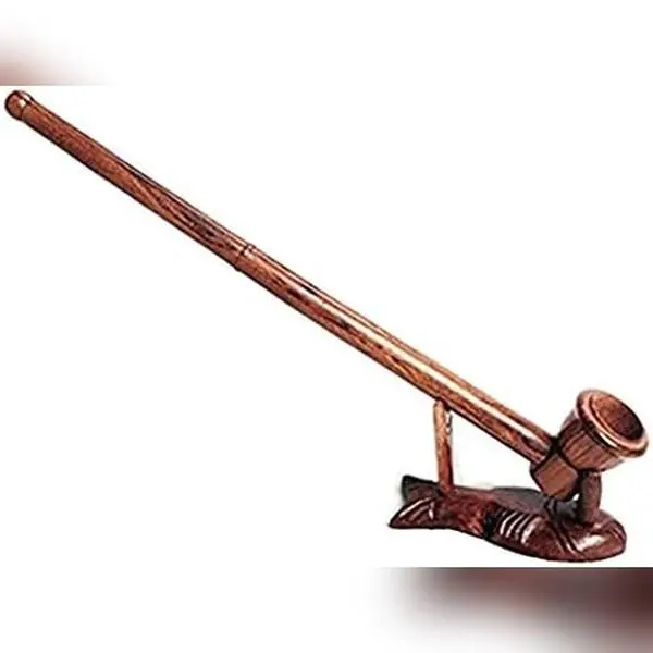 Handcrafted Churchwarden Pear Wood Pipe, Long Stem Wooden Tobacco Pipe, 10 Inch Wizard Style, Smoking Pipe for Relaxation, for Furniture Care and Everyday Home Maintenance