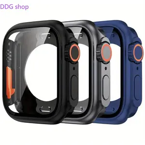 3 Pack Premium Full Coverage Watch Case, Shockproof Anti-Scratch HD Protective Cover Compatible With Apple Watch Series 4/5/6/7/8/9/10/11 SE2 40/41/42/44/45/46mm (No Watch Included)
