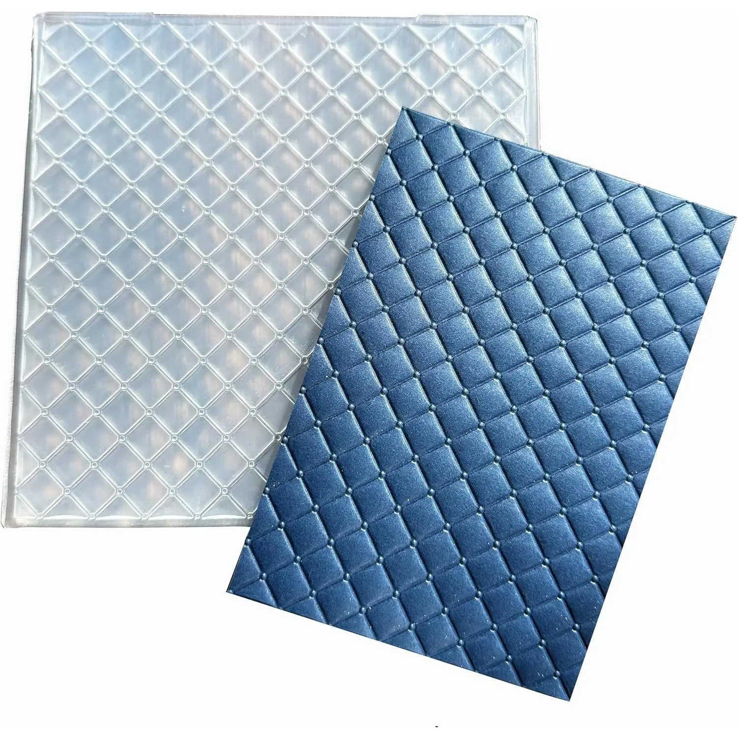 Square Plastic Embossing Folders for Card Making, 3 d  Background Embossing Folder DIY Craft Folders Template Stencils for Scrapbooking Photo Album Decoration 6“x6”