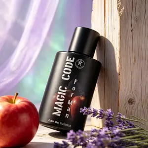 Aromatic Woody Perfume Opens with Bright Bergamot, Lemon, Lavender and Apple, Flows through Ozone and Cedar, Then Settles into Warm Patchouli, Amber and Cardamom. A Unisex Long-Lasting Scent, and a Thoughtful Fragrance Gift for Christmas, Valentine's, Mot