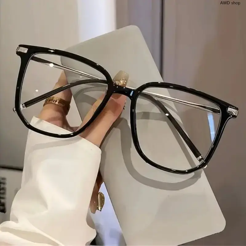 Unisex Vintage Full Rim Eyeglass Frames, Lightweight TR & Zinc Alloy Fashion Glasses with Decorative Lenses, Durable Eyewear for Back To School, Sports and Daily Outdoor Wear