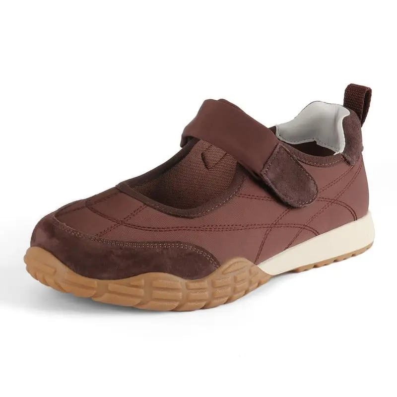 Women's Mary Jane Ballet Sneakers, Casual Trendy Pull-On Flats with a Wide Toe Box, Lightweight Non-Slip Footwear for Daily Walking, Everyday Sneaker, Casual Trendy Sneakers