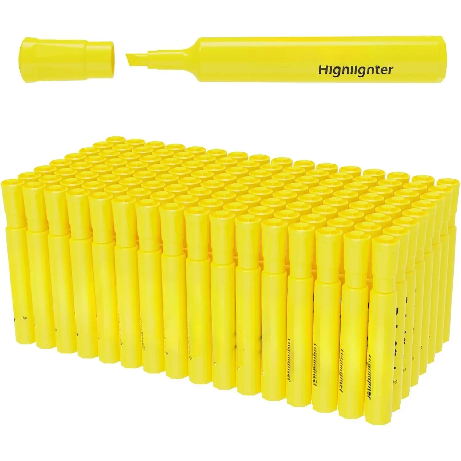 Highlighters 108 Pack,  Style Yellow Highlighters, Chisel Tip Highlighter Markers for Coloring