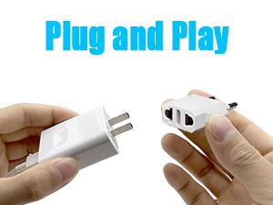 European Plug Adapter, 8 Pack US to Europe Plug Adapter, European Travel Type C Plug Adapter, 220V to 110V Adapter Plug America to Europe, Travel Adapter Europe Power Converter