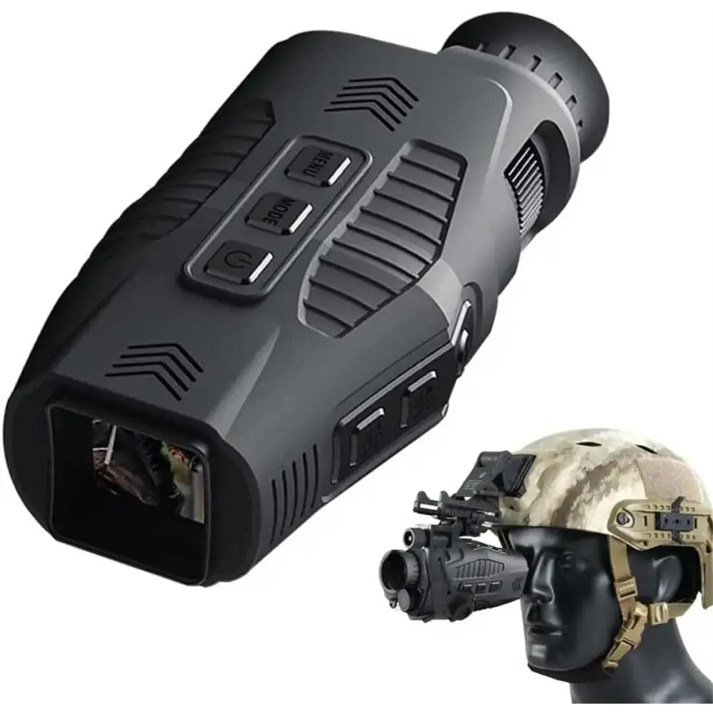GARVEE Monocular Night Vision Goggles, 1080 Photo & Video Portable Night Vision, 5X Digital Zoom 300m Full Dark Viewing Distance, Photos & Videos, for Hunting,Camping,Travel
