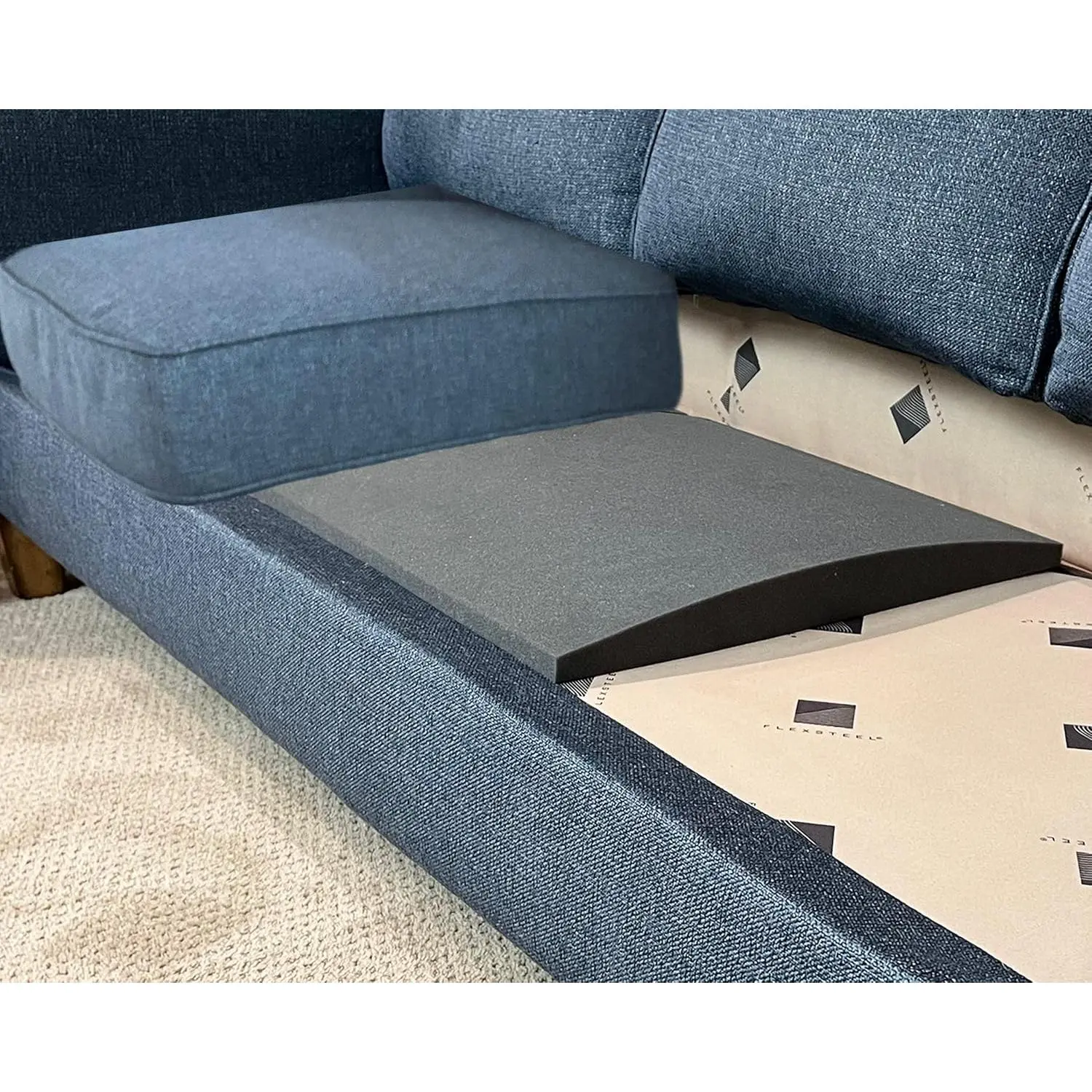 Original Curve, USA, Couch Cushion, Sofa Cushion Sag Repair, High-Density Foam, Couch, Couch Repair, 20x20x2" (Firm, Set of 3)
