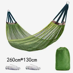 Hammock, outdoor ice wire mesh swing, bent bar, anti-tip camping travel gear