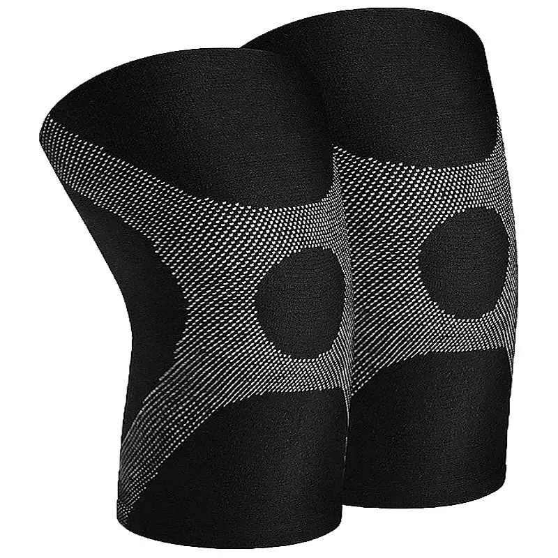 Plus Size Knitted Compression Knee Sleeve, Anti-Slip Silicone Support, No Rolling Down, for Running, Gym, Arthritis Relief, 2xl-4xl