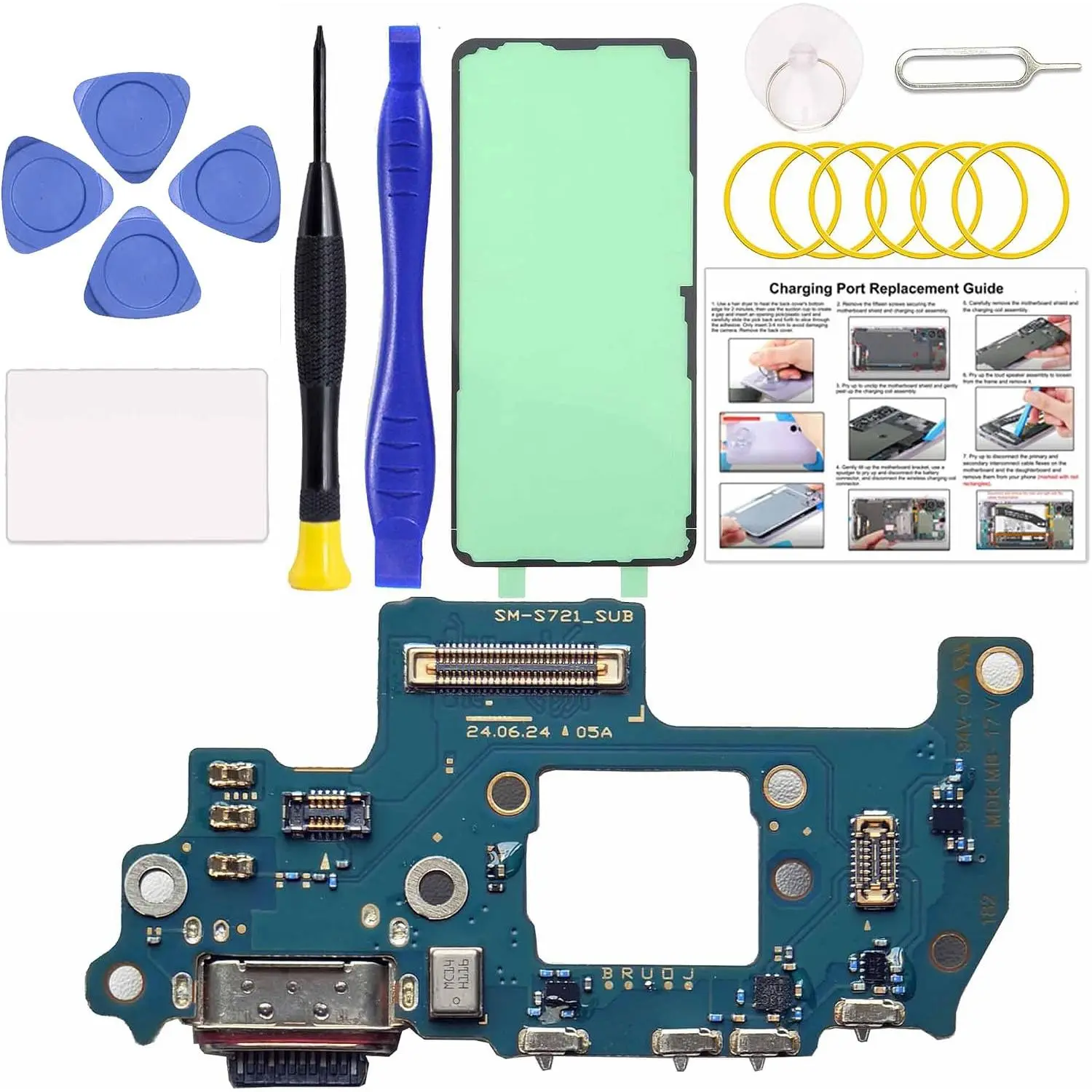 for Galaxy A42 5G USB  Board Port , SM-A426U SM-A426U1 Type C Dock Board Connector for  A42 5G with Tools & Instruction