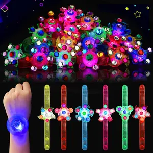 Glow in The Dark Party Favors for Kids-32 Pack LED Light Up Fidget Spinner Bracelets, Birthday Gifts for Boys Girls, Treasure Box Toys Classroom Prizes Goodie Bags Stuffersfidget toys