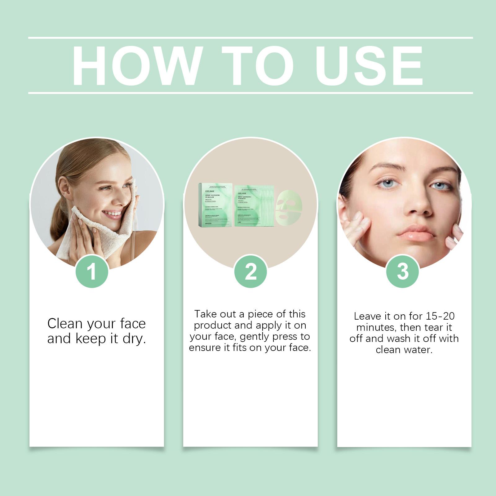 EELHOE Retinol Hydrating Sheet Mask Box Set (4 Sheets), Anti-Aging Facial Mask for Glass Skin, Wrinkle Cream Results for Firming & Pore Tightening, K-beauty Sleeping Mask, Korean Skincare TikTok Exclusive Bundle, Gentle Radiant Dewy Skin Care, 4 Pcs