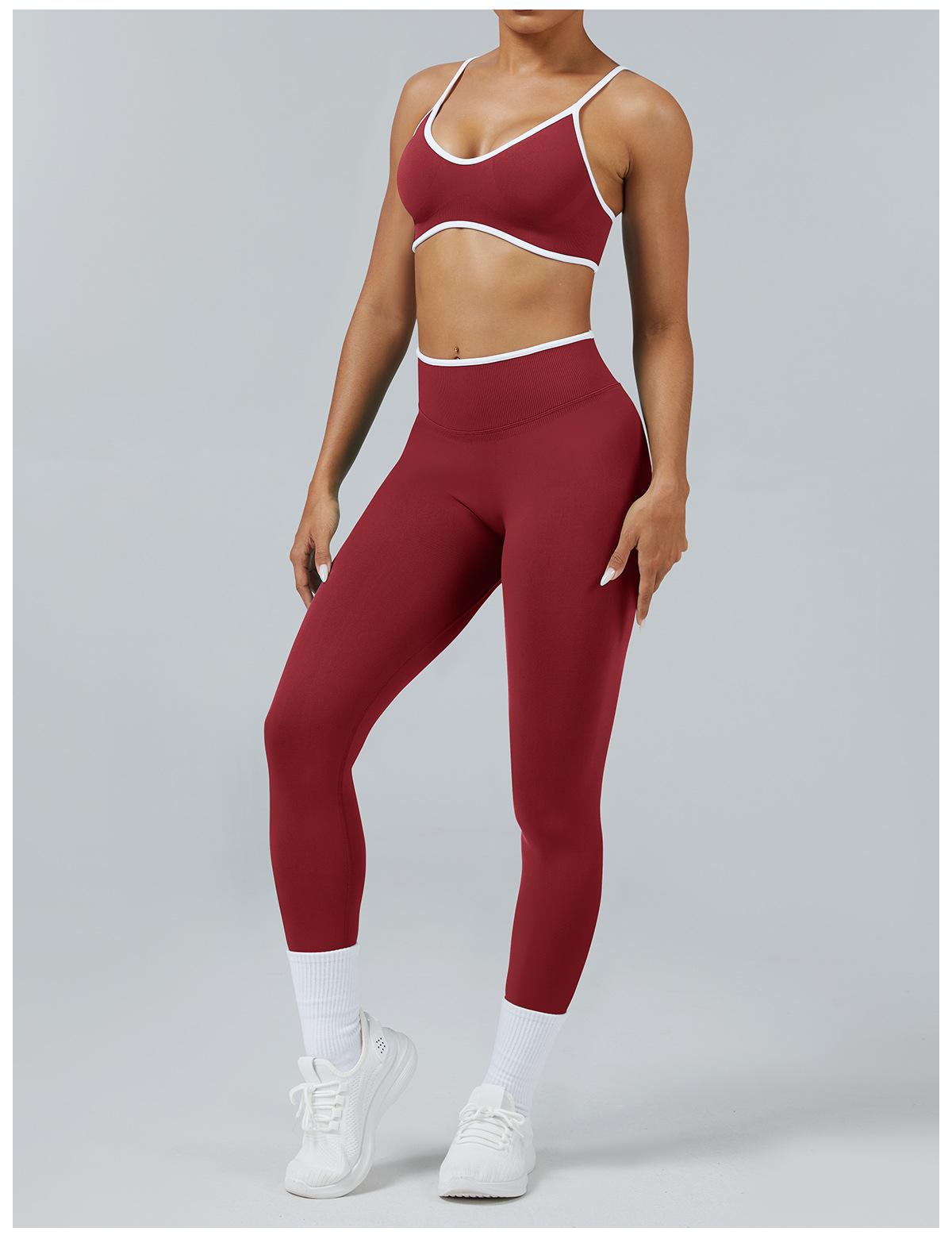 2PCS Yoga Suit Seamless Sports Set Gym Outfits Women Tracksuit Running Workout Clothes Sports Bra Athletic Wear Yoga Clothing