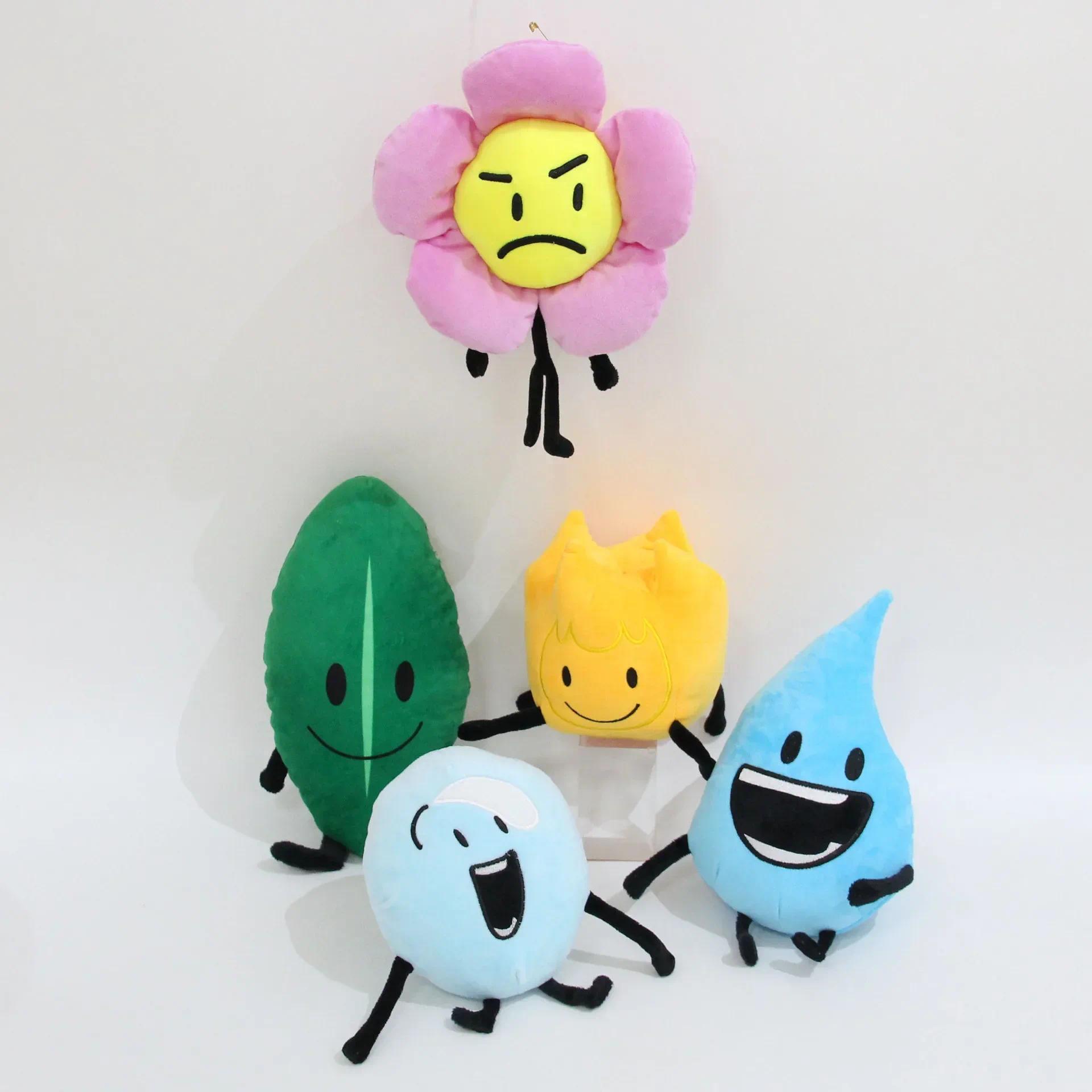 Battle for Dream Island BFDI Plush Toy Caroon Doll Soft Stuffed Figure Marker Pen Fries Bottle Nail Pie Boy Girls Birthday Gifts