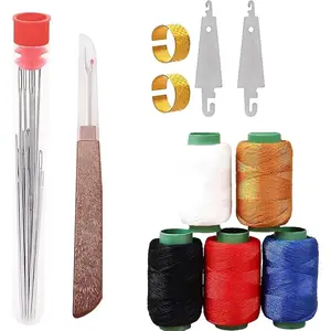 37 count Sewing Tool Set, Steel Sewing  Kit, Threader and  Repair Kit  Threaders for Hand Sewing,  Thread Hand Repair Tools, Embroidery Tool Kit, DIY Crafting Kit