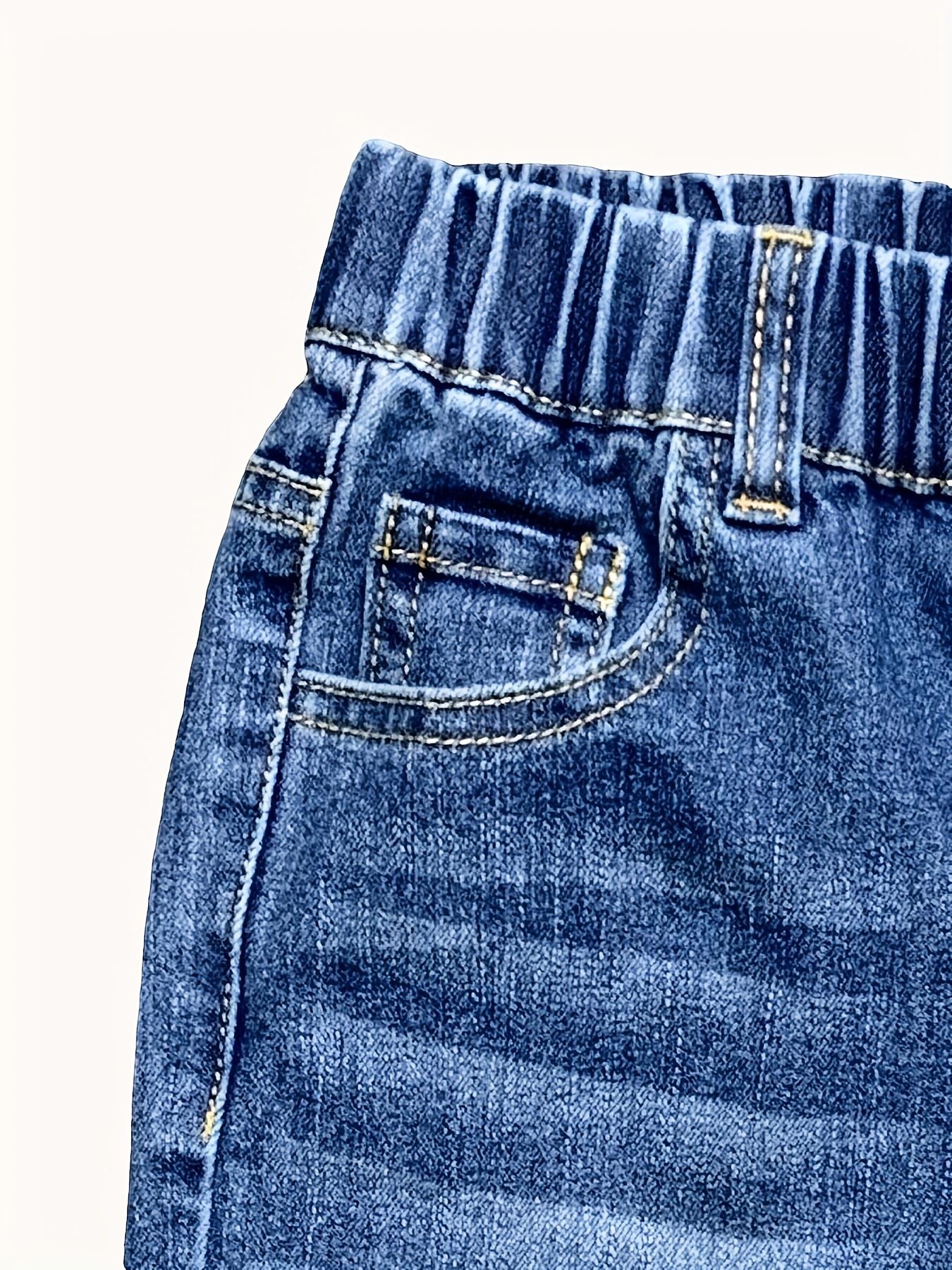 (New)Boys' Denim Pants Spring/Autumn New Style Elastic Casual Jeans for Kids