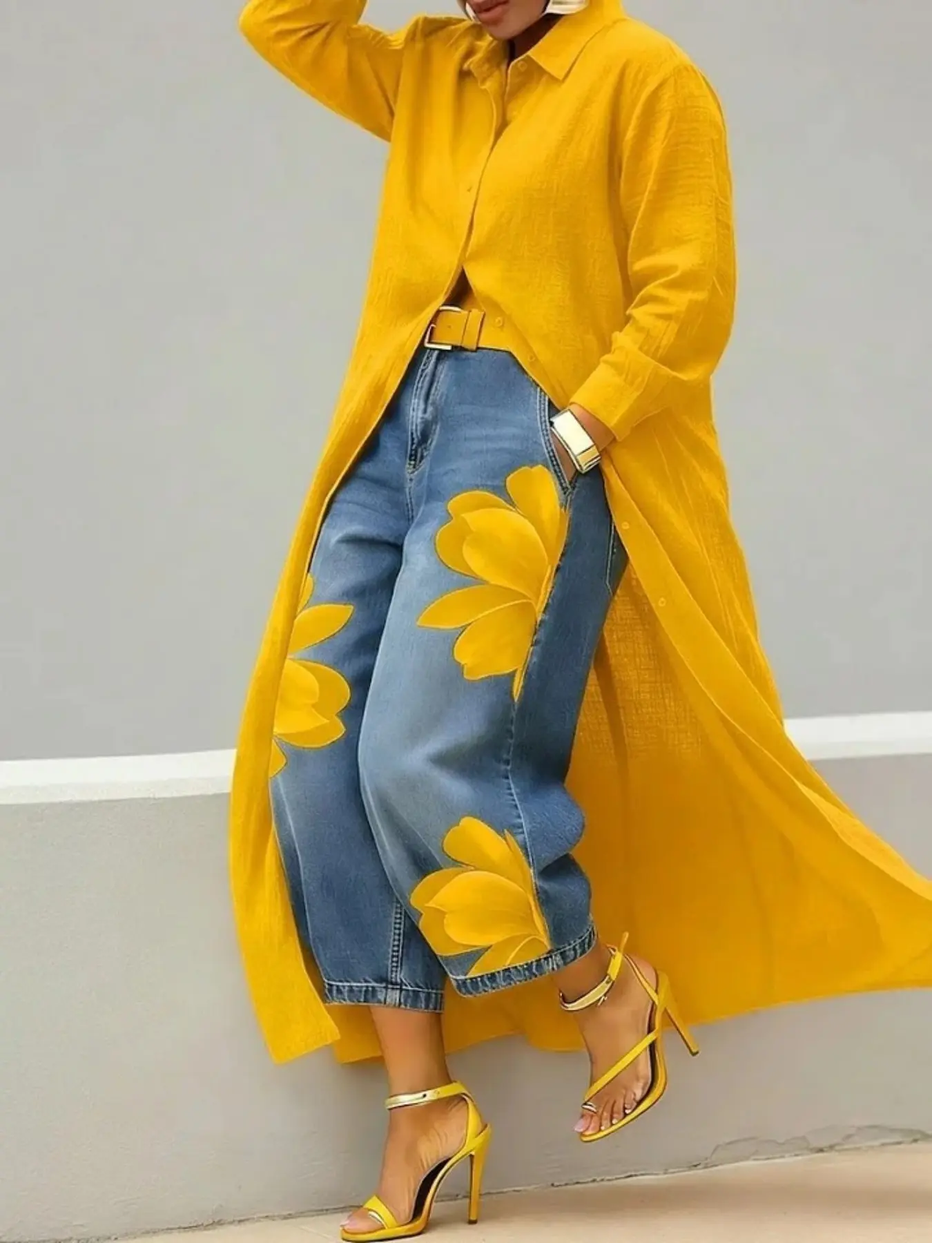 Women Lapel Long Shirt Cardigan, Open Front Long Sleeve, Draped Oversized Loose Fit, Casual Longline Shirt Coat, Stylish Outerwear