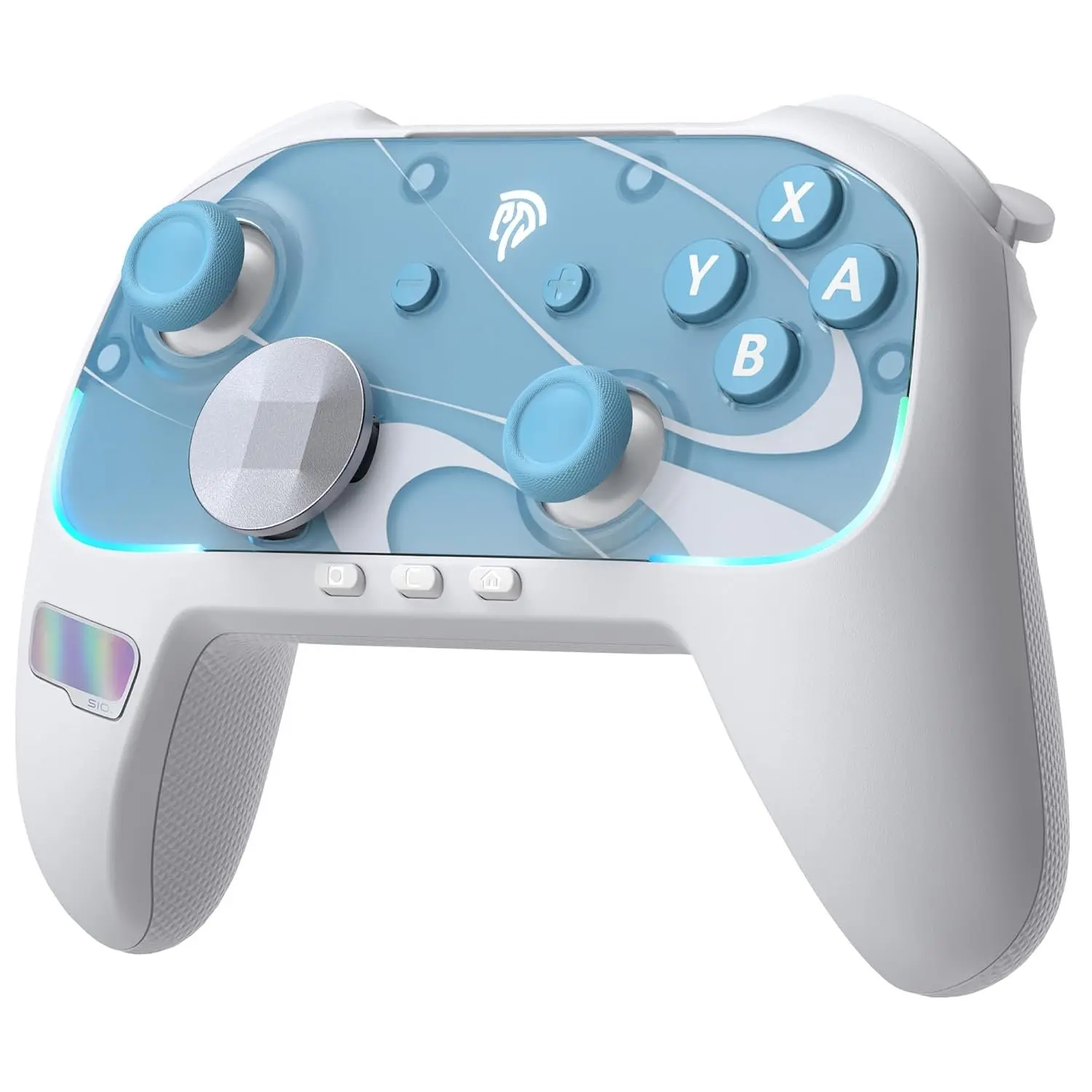 S10 Controller for  2/ /PC- Key Wake-up, TMR Anti-Drift Joystick, Mechanical Buttons, 6 Axis Gyro,   Controller with RGB & Swappable D-Pad