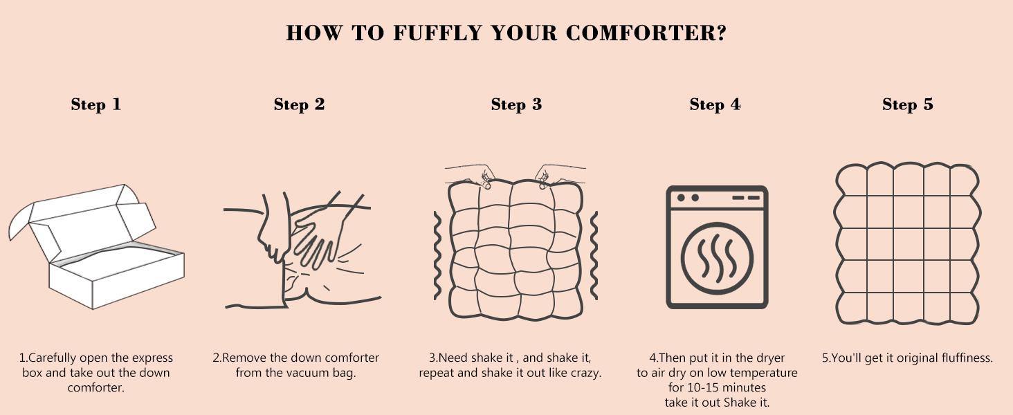 【 Three Geese Premium Goose down feather duvet Insert  】- Luxury White  All-Season Duvet 600TC Organic Cotton  Down-Proof with 8 Corner Tabs Puffed Quilt Certified RDS OEKO-TEX GOTS,Machine Washable,weighted blanket,California King-#TikTokShopStockUp